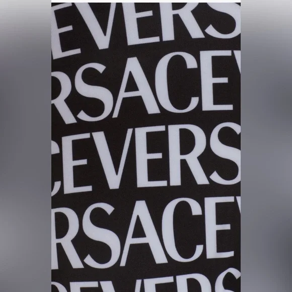 Versace Logo One-Piece Swimsuit, Size 1 fit 2 US, $575 - Picture 8 of 13